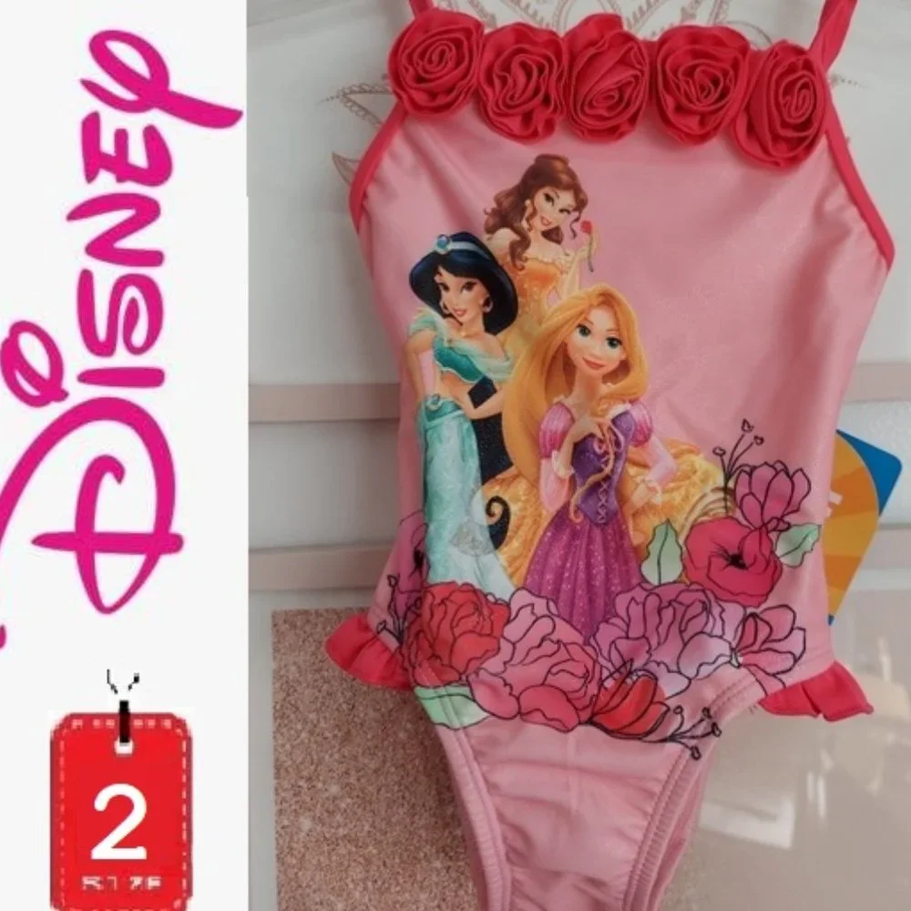 🆕 ⭐️ 5/$30 Disney princess  swimsuit.  Belle, Sleeping Beauty, Jasmine.  Size 2